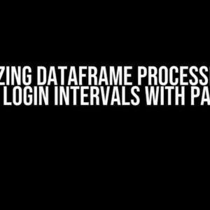 Optimizing DataFrame Processing for User Login Intervals with Pandas