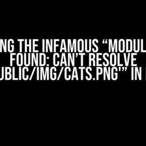 Solving the Infamous “Module not found: Can’t resolve ‘../../public/img/cats.png'” in Next.js