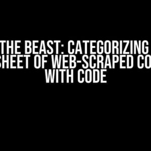 Taming the Beast: Categorizing a Large Spreadsheet of Web-Scraped Comments with Code